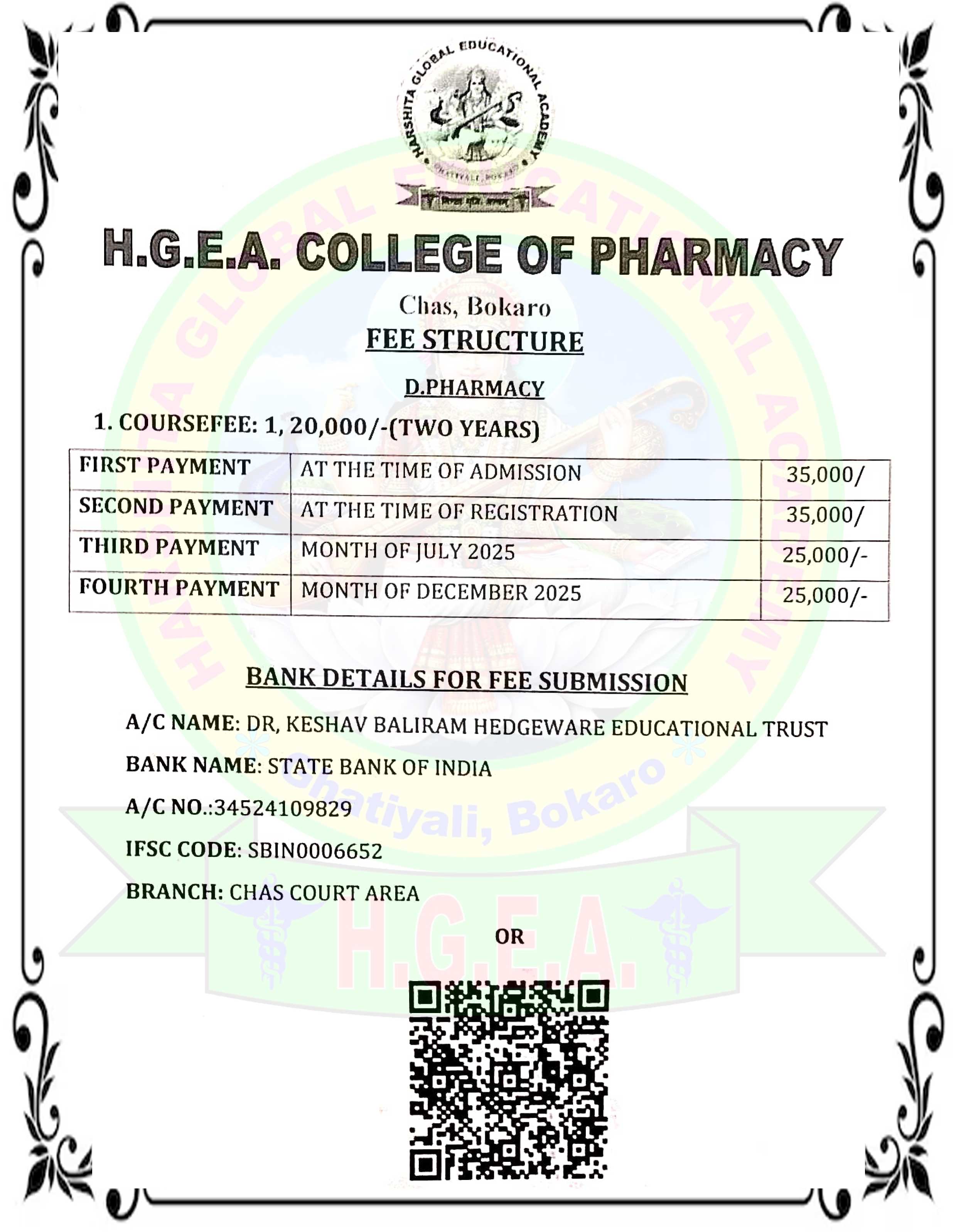 D Pharma Course Fee